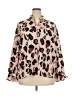 ELOQUII 100% Polyester Animal Print Ivory Long Sleeve Blouse Size 18 Plus - photo 1