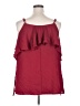 Torrid 100% Polyester Burgundy Sleeveless Blouse Size 2X Plus (2) - photo 2