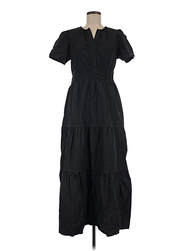 Pre-owned Quince Casual Dress In Black