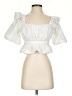 Express 100% Cotton White 3/4 Sleeve Blouse Size S - photo 1