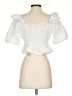 Express 100% Cotton White 3/4 Sleeve Blouse Size S - photo 2