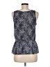 Aqua 100% Polyester Blue Sleeveless Blouse Size M - photo 2