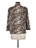 Kenar Animal Print Brown Gold Blazer Size M - photo 2