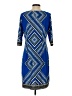Studio One Print Blue Casual Dress Size S - photo 2