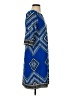 Studio One Print Blue Casual Dress Size S - photo 4