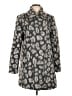 Ann Taylor LOFT Animal Print Gray Coat Size L - photo 1