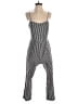 Mind Code Houndstooth Silver Jumpsuit Size M - photo 1