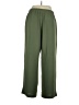 Rafaella 100% Polyester Solid Green Casual Pants Size XL - photo 2