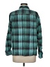 Assorted Brands 100% Cotton Plaid Teal Long Sleeve Button-Down Shirt Size M - photo 2