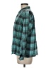 Assorted Brands 100% Cotton Plaid Teal Long Sleeve Button-Down Shirt Size M - photo 5
