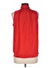 Ann Taylor LOFT 100% Polyester Red Sleeveless Blouse Size M - photo 2