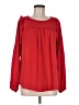 Ann Taylor LOFT 100% Polyester Red Long Sleeve Blouse Size M - photo 1