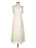 Express 100% Polyester Ivory Casual Dress Size S - photo 1