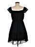 Rewind 100% Polyester Solid Black Casual Dress Size M - photo 2