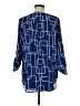 Cato 100% Polyester Blue 3/4 Sleeve Blouse Size M - photo 2