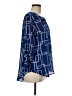 Cato 100% Polyester Blue 3/4 Sleeve Blouse Size M - photo 4