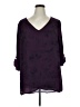 Apt. 9 100% Polyester Purple 3/4 Sleeve Blouse Size 1X - photo 1