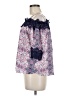 Iz Byer Purple 3/4 Sleeve Blouse Size M - photo 5