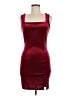 Unbranded 100% Polyester Burgundy Cocktail Dress Size M - photo 1