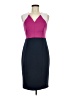 En Focus Studio Color Block Purple Cocktail Dress Size 6 - photo 1