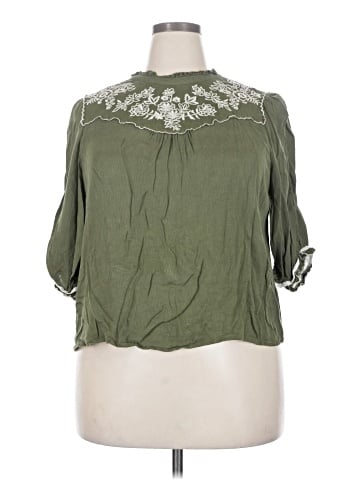 Democracy 3/4 Sleeve Blouse (view 1)