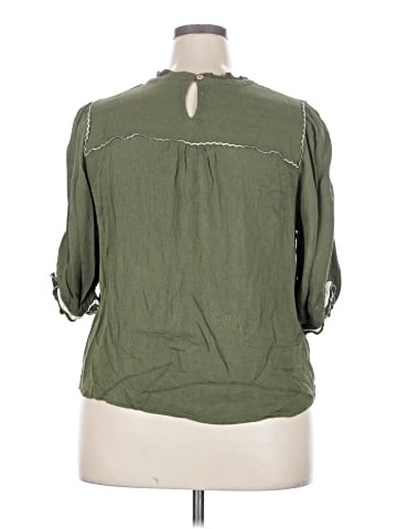 Democracy 3/4 Sleeve Blouse (view 2)