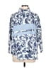 SMITH & QUINN Print Blue 3/4 Sleeve Blouse Size M - photo 1