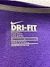 Nike 100% Polyester Purple Long Sleeve T-Shirt Size M - photo 7