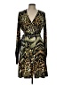 Hale Bob Animal Print Green Cocktail Dress Size L - photo 1