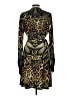 Hale Bob Animal Print Green Cocktail Dress Size L - photo 2