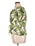 CeCe Tropical Green Short Sleeve Blouse Size XL - photo 5