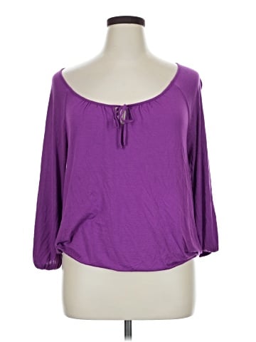 Lane Bryant 3/4 Sleeve T-Shirt (view 1)