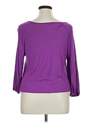Lane Bryant 3/4 Sleeve T-Shirt (view 2)