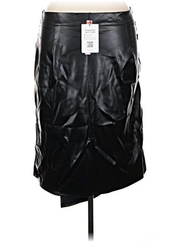 Cider Faux Leather Skirt (view 2)