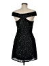 Scala 100% Silk Stars Black Cocktail Dress Size 6 - photo 2