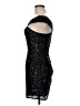 Scala 100% Silk Stars Black Cocktail Dress Size 6 - photo 5