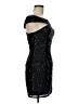 Scala 100% Silk Stars Black Cocktail Dress Size 6 - photo 4