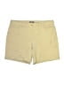 Lands' End Solid Yellow Khaki Shorts Size 16 - photo 1