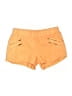 2b bebe 100% Linen Solid Orange Shorts Size S - photo 1