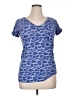 rue21 100% Cotton Blue Short Sleeve Top Size XL - photo 1