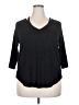 Matty M Black 3/4 Sleeve Top Size 2X - photo 1