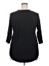 Matty M Black 3/4 Sleeve Top Size 2X - photo 2