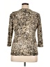 Clara Sun Woo Animal Print Tan 3/4 Sleeve Blouse Size XL - photo 2