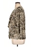 Clara Sun Woo Animal Print Tan 3/4 Sleeve Blouse Size XL - photo 5