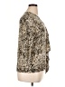 Clara Sun Woo Animal Print Tan 3/4 Sleeve Blouse Size XL - photo 4