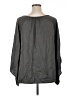 XCVI 100% Rayon Gray Long Sleeve Blouse Size XL - photo 2
