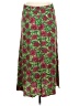 Halogen 100% Rayon Floral Green Casual Skirt Size M - photo 2