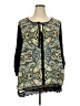 Rose + Olive Black 3/4 Sleeve Blouse Size 2X - photo 1
