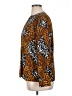 Jordan 100% Polyester Animal Print Orange Long Sleeve Blouse Size 14 - photo 5