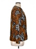 Jordan 100% Polyester Animal Print Orange Long Sleeve Blouse Size 14 - photo 4